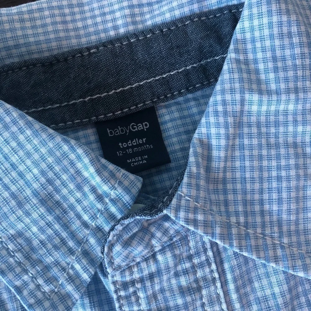 Baby Gap Light Blue Button Down Shirt